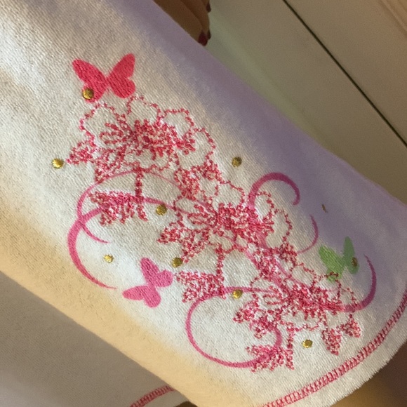 White Terry towel mini dress sundress with pockets S M - Picture 12 of 16